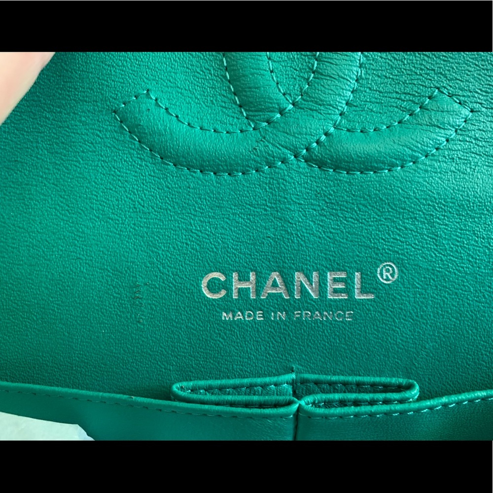 Turquoise CHANEL flap additional photos